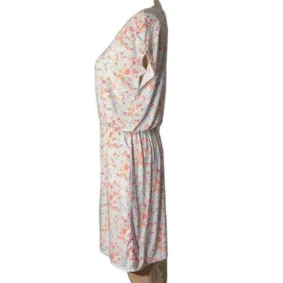 Velucci Womens Blouson Sundress Summer Sleeveless Floral Pink Short Small - Picture 3 of 6